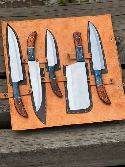 Handmade d2 steel kitchen knife set | Steel | Home Use | Home