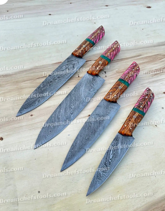 Handmade kitchen knife set (Style 3) | Wood | Home Use | Home