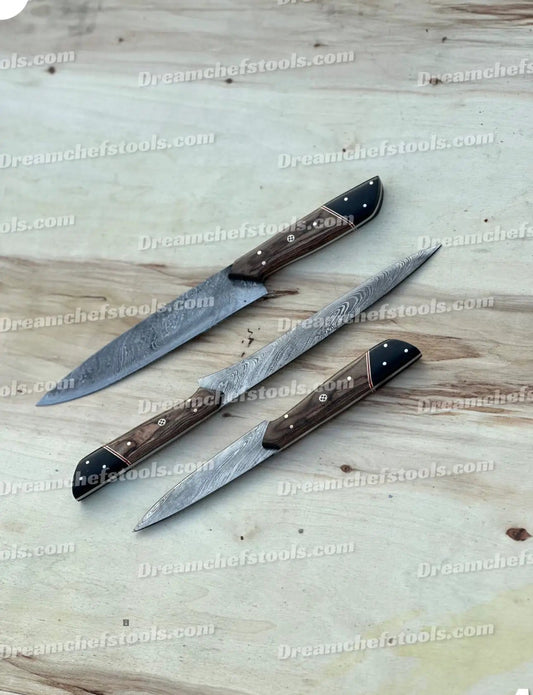 Handmade kitchen knife set (Style 4) | Wood | Home Use | Home