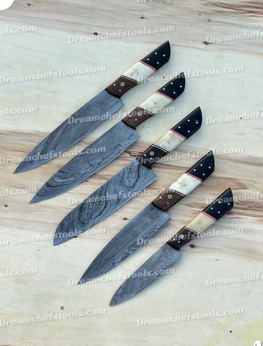 Handmade kitchen knife set (Style 6) | Wood | Home Use | Home