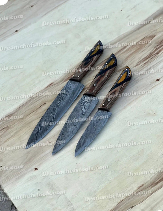 Handmade kitchen knife set (Style 7) | Wood | Home Use | Home