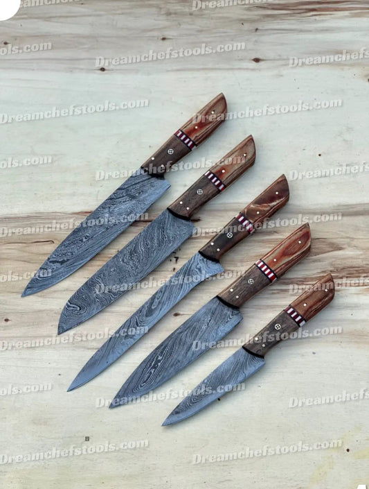 Handmade kitchen knife set (Style 8) | Wood | Home Use | Home
