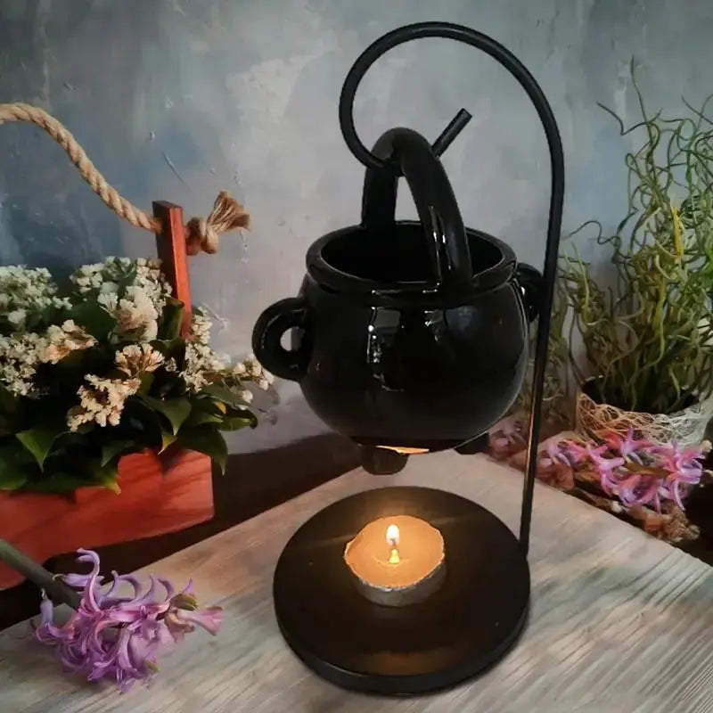 Hanging Cauldron Oil Burner | Metal Ceramic | PriceLows™