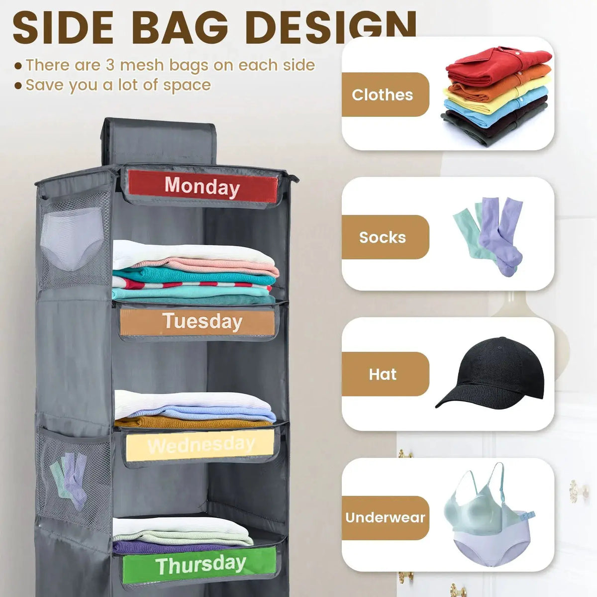 Hanging Closet Organizer | 5 Layer Storage | PriceLows™