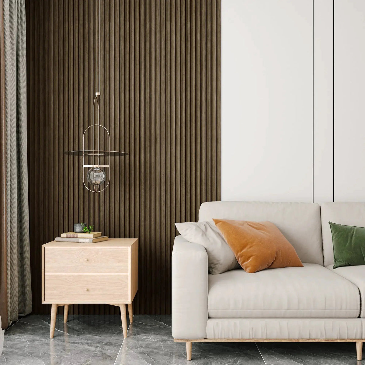 WPC Slat Wall Panel | Waterproof Fire Resistant | 16 Pack | 48X6 Inches