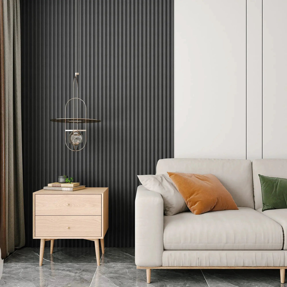 WPC Slat Wall Panel | Waterproof Fire Resistant | 16 Pack | 48X6 Inches