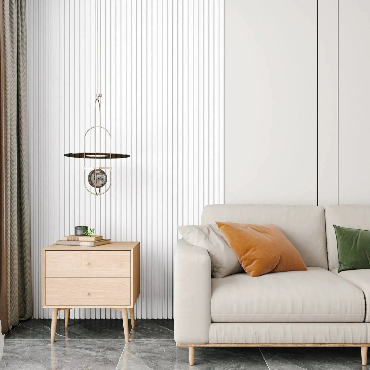 WPC Slat Wall Panel | Waterproof Fire Resistant | 16 Pack | 48X6 Inches