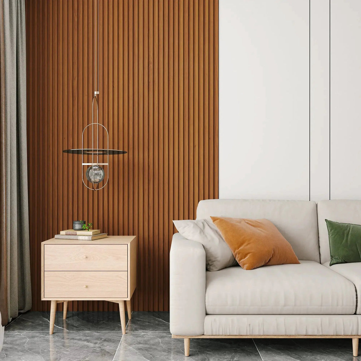 WPC Slat Wall Panel | Waterproof Fire Resistant | 16 Pack | 48X6 Inches