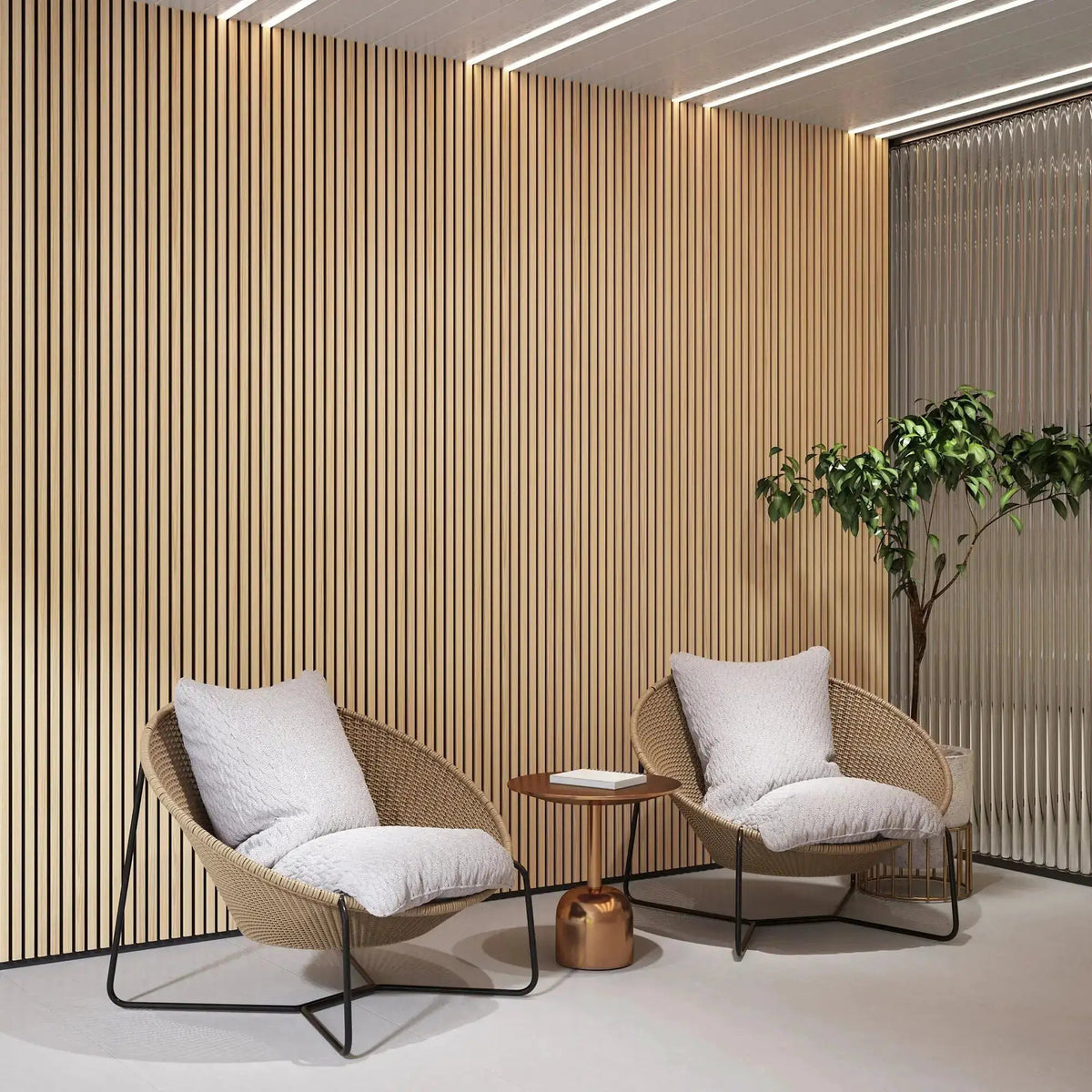 Acoustic Wood Wall Panels | Solid Timber | Natural Finish
