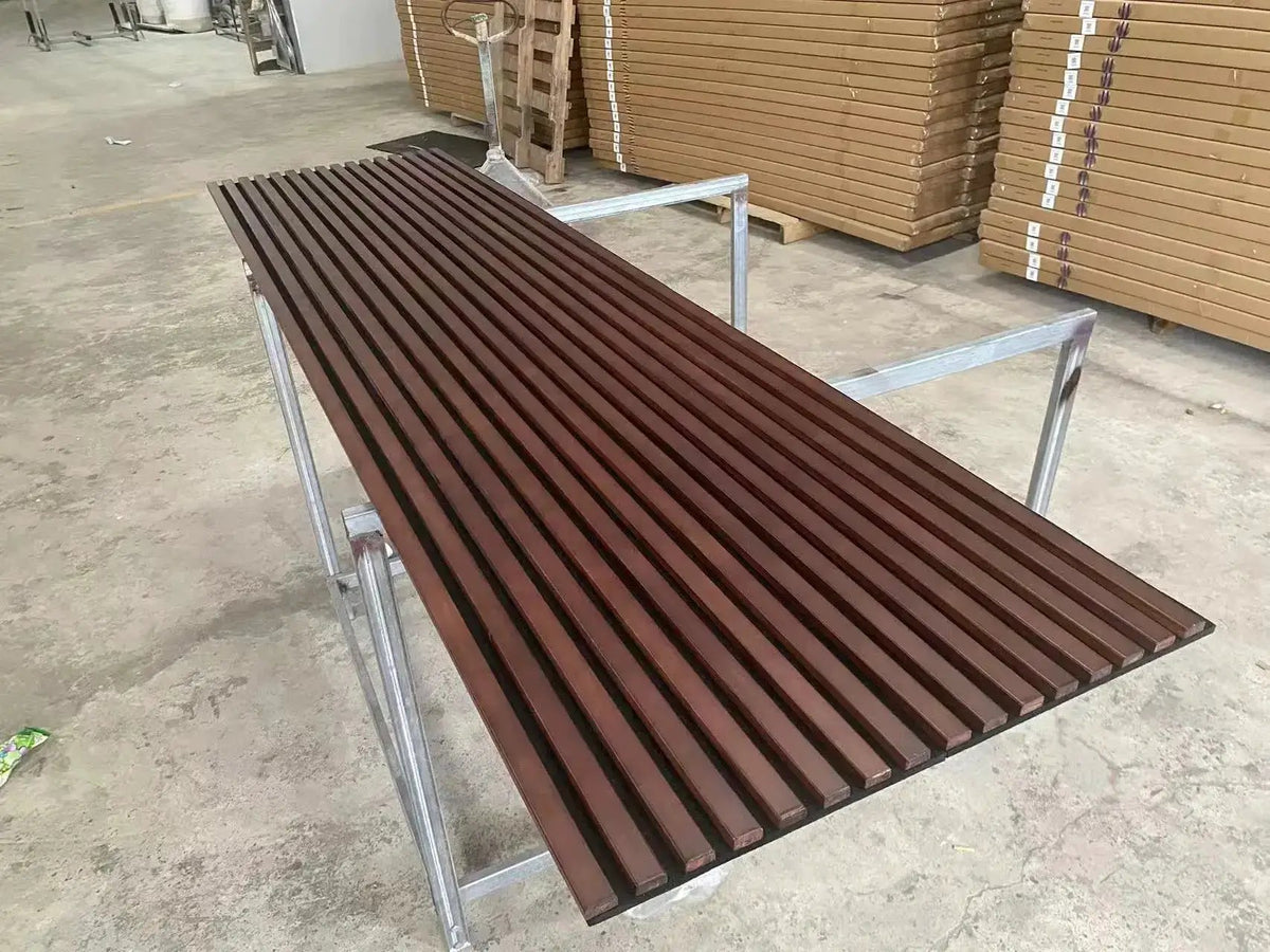 Acoustic Wood Wall Panels | Solid Wood | Slat Design | 2 Panels