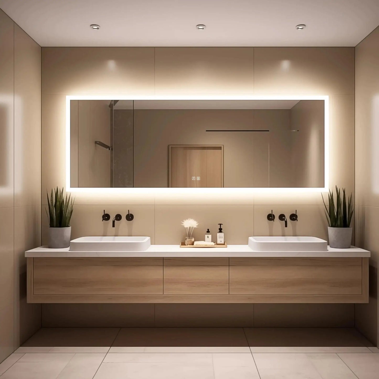 Hausvita Deluxe Edge Glow LED Bathroom Mirror from PriceLows™