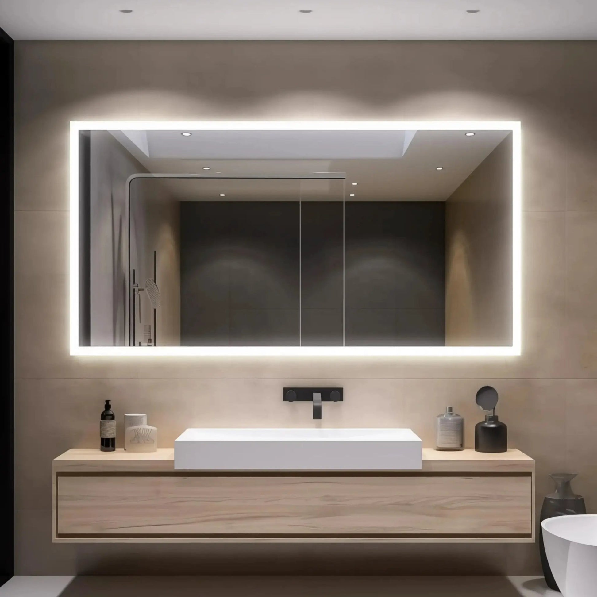 Hausvita Deluxe Edge Glow LED Bathroom Mirror from PriceLows™