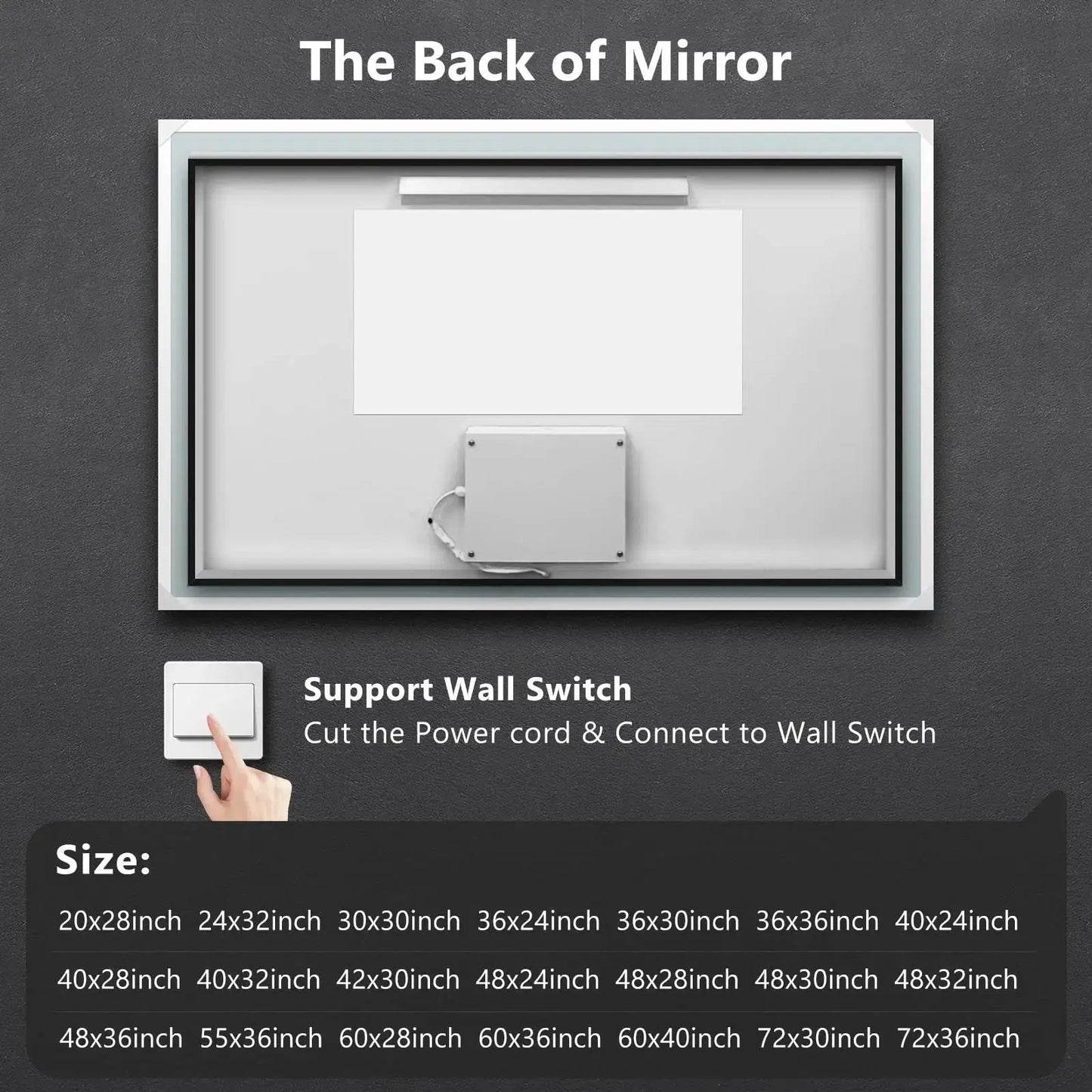 Hausvita Deluxe Edge Glow LED Bathroom Mirror from PriceLows™