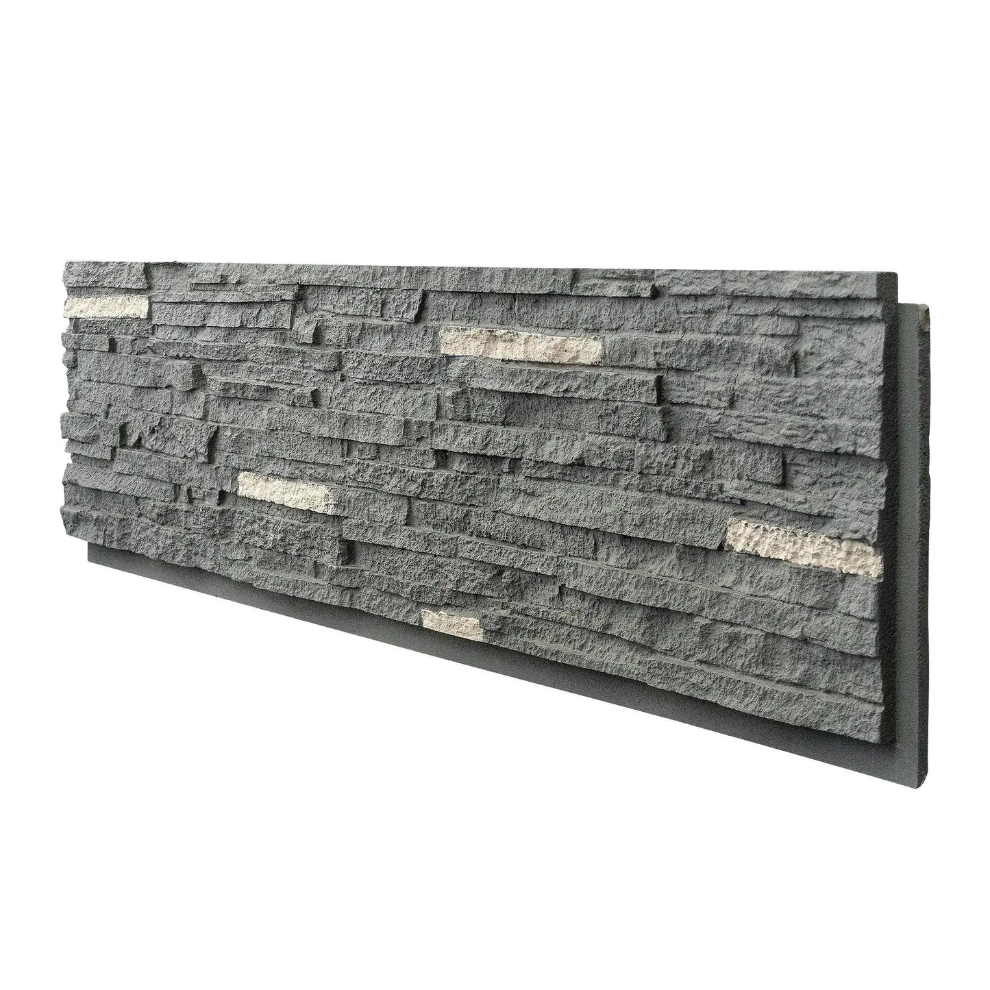 Hausvita Faux Stone Wall Siding Panel, PU Stone Veneer Exterior, 46.46" x 13" from PriceLows™