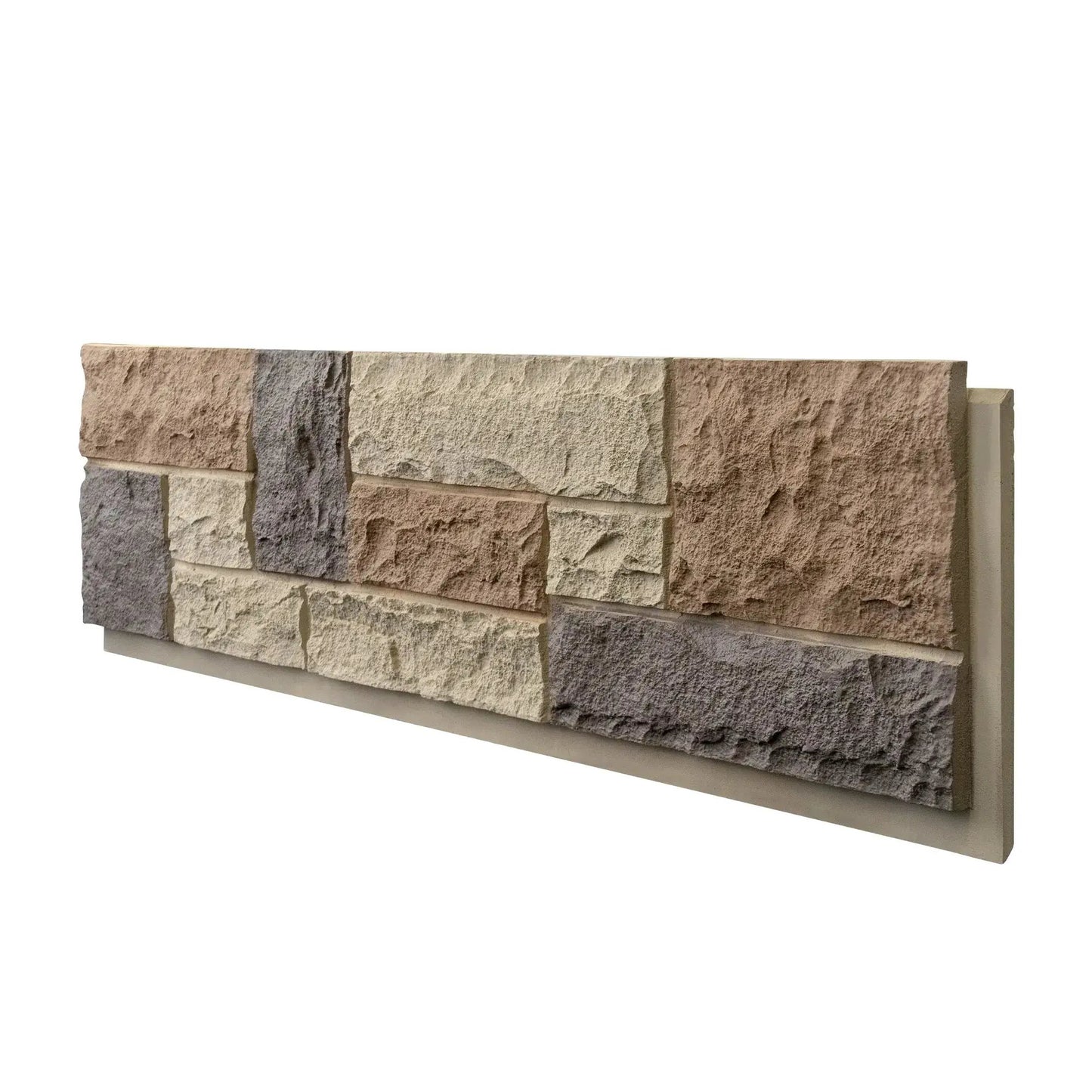 Hausvita Faux Stone Wall Siding Panel, PU Stone Veneer Exterior, 46.46" x 13" from PriceLows™