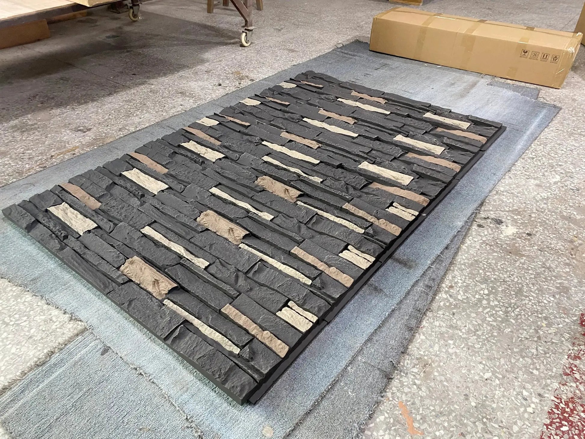 Hausvita Faux Stone Wall Siding Panel, PU Stone Veneer Exterior, 46.46" x 13" from PriceLows™