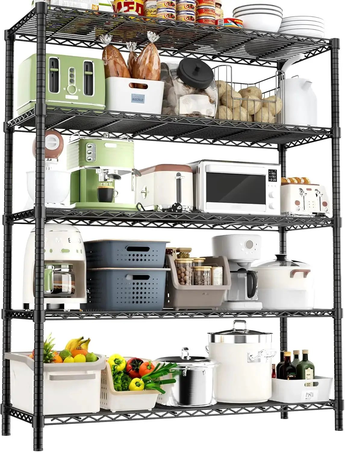 Hausvita Storage Shelves Heavy Duty, 48" L x 20" W x 72" H from PriceLows™
