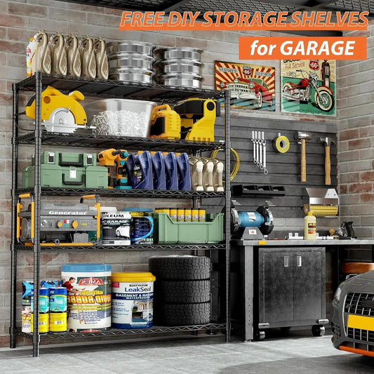 Hausvita Storage Shelves Heavy Duty, 48" L x 20" W x 72" H from PriceLows™