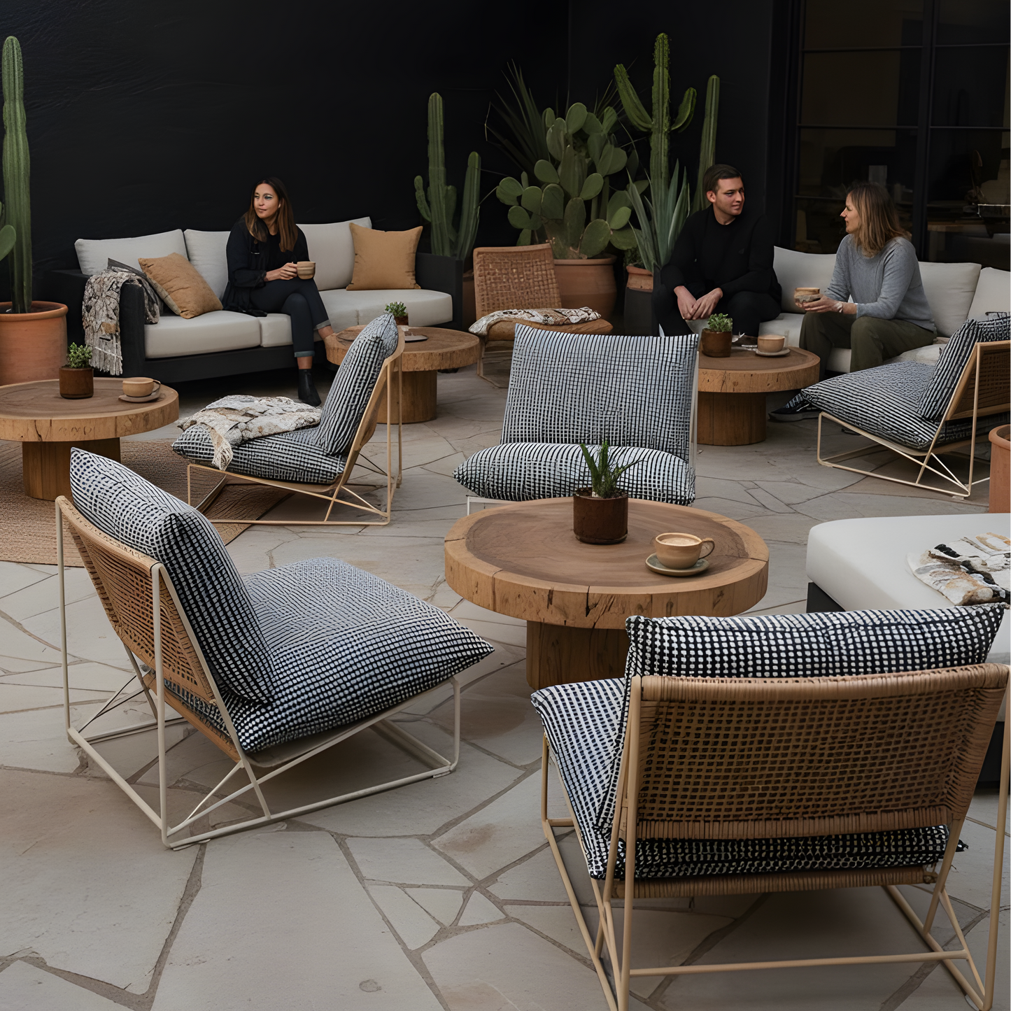 Black Vine Indoor Slipcovers, Compatible with IKEA Havsten - Made to Order from PriceLows™