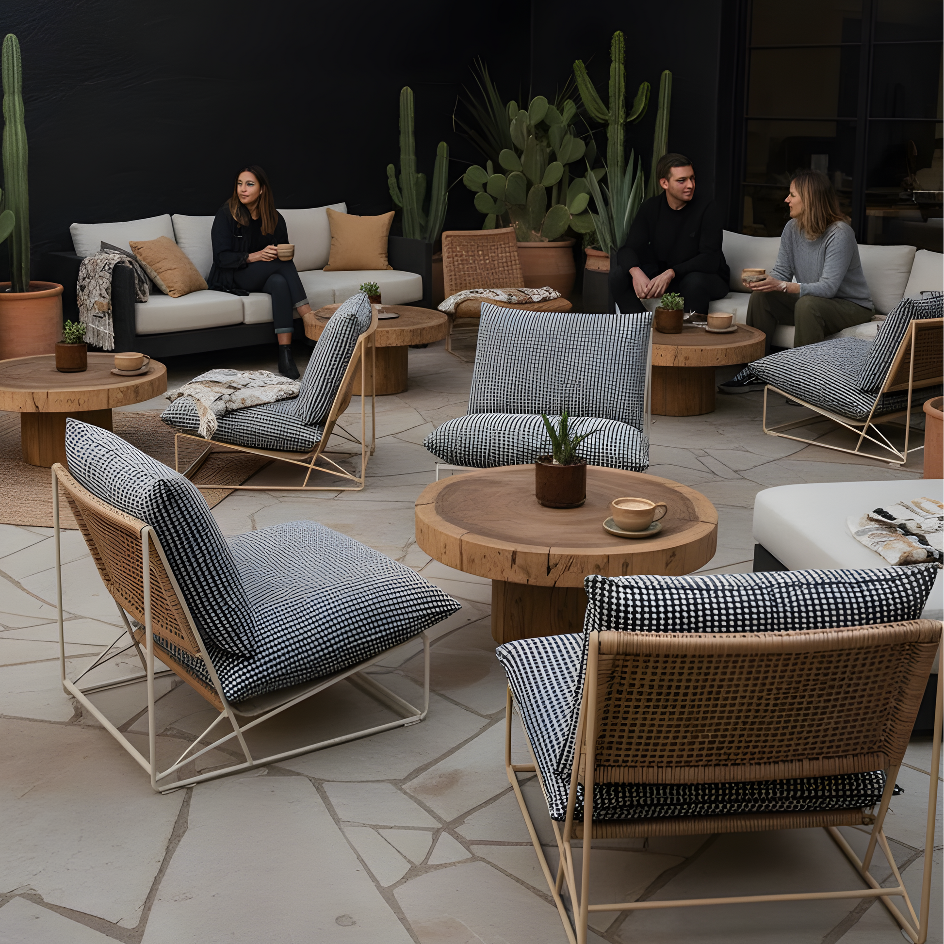 Black Vine Indoor Slipcovers, Compatible with IKEA Havsten - Made to Order from PriceLows™