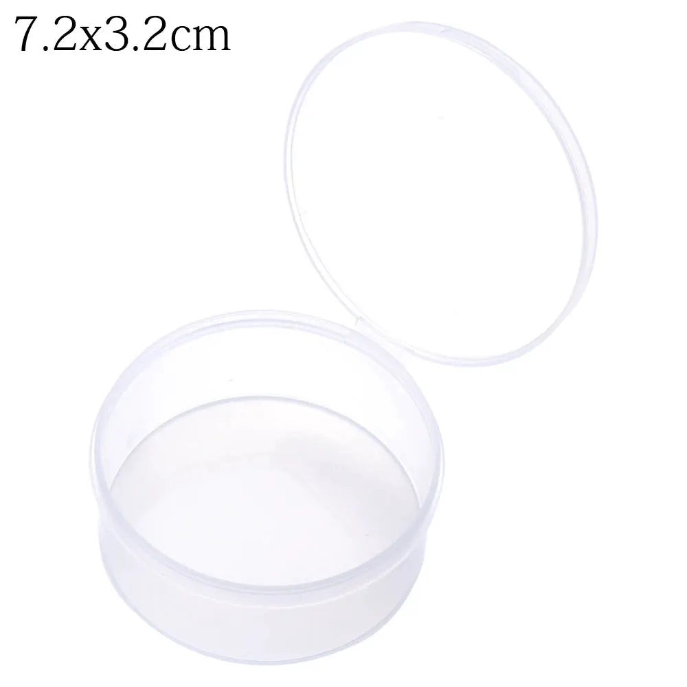 1PC Square/Round Transparent Plastic Storage Box Small Case Beads Earrings Jewelry Container Hardware Organizer Pill Chip Box from PriceLows™