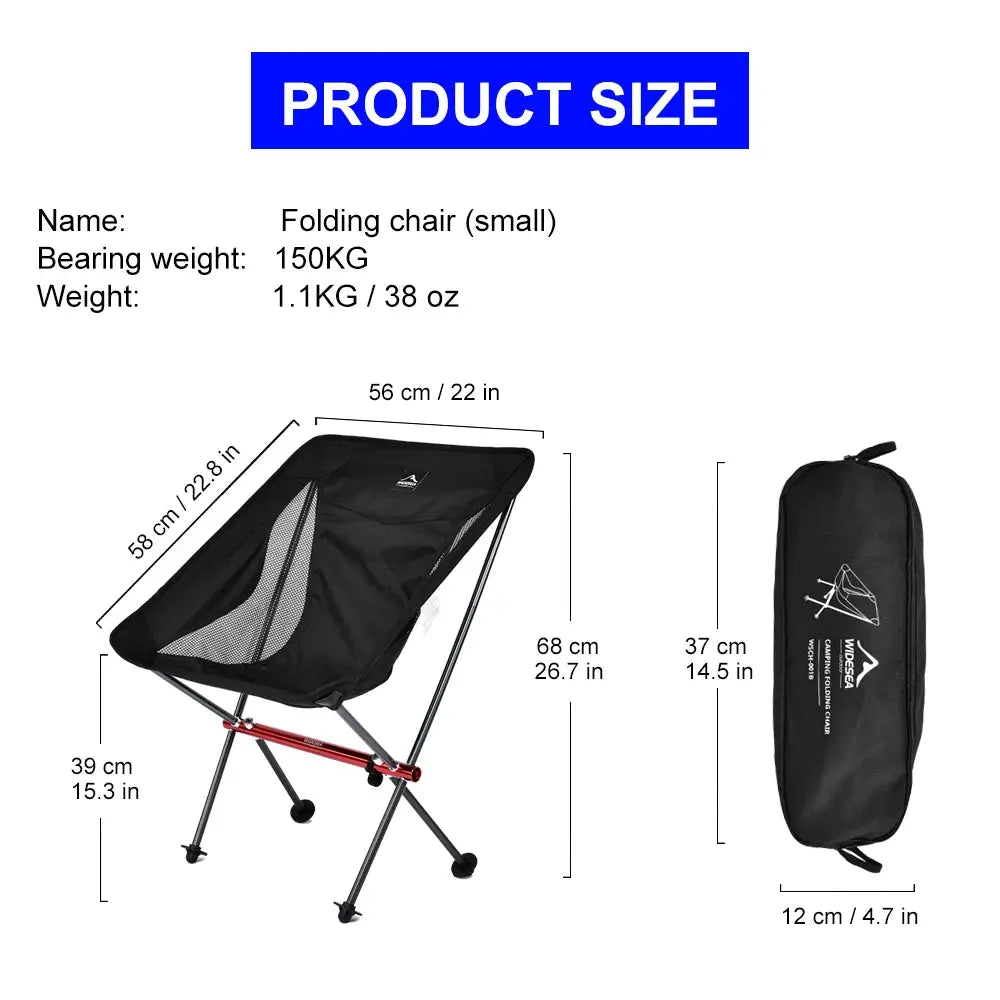 Camping Chair | Aluminum Frame | Foldable All Seasons | Beach Picnic from PriceLows™