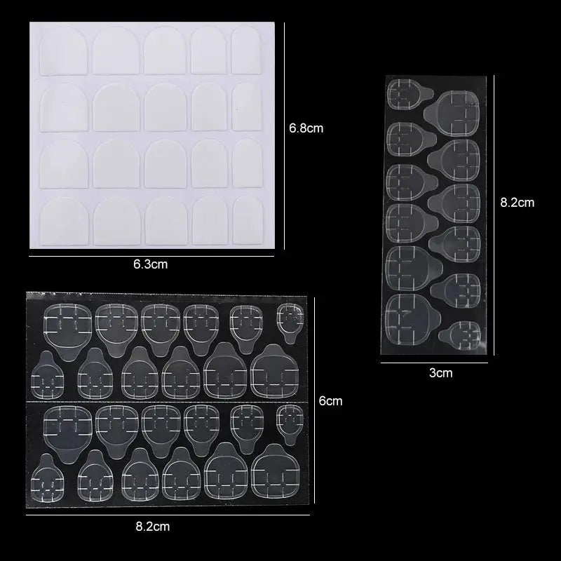 1200/600PCS Double Sided Waterproof Breathable Fake Nail Art Glue Stickers Jelly Adhesive Tabs Manicure False Tips Accessory from PriceLows™
