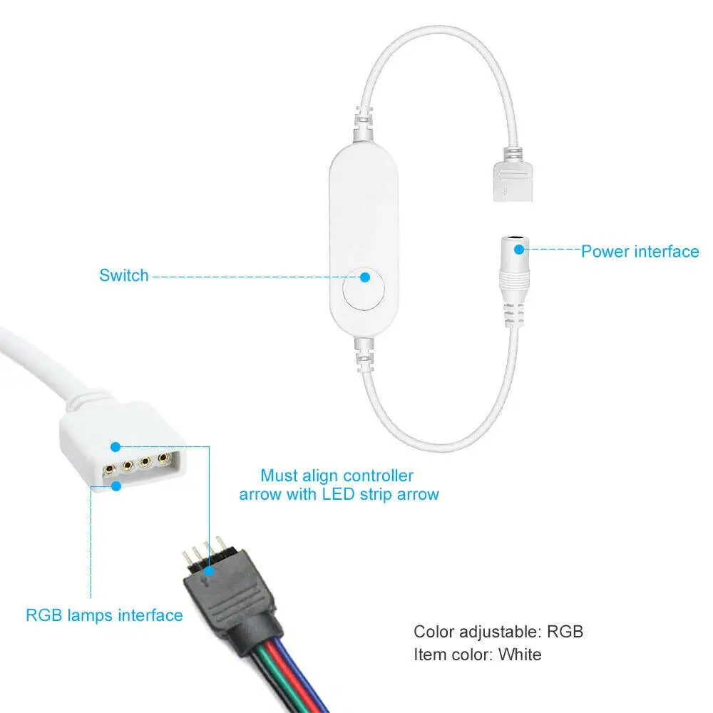WiFi Smart Mini Led Controller DC 5V 12V 24V RGBW RGBWW RGB+CCT RGB Strip Controller TUYA Smart Life APP Echo Plus Voice Control from PriceLows™