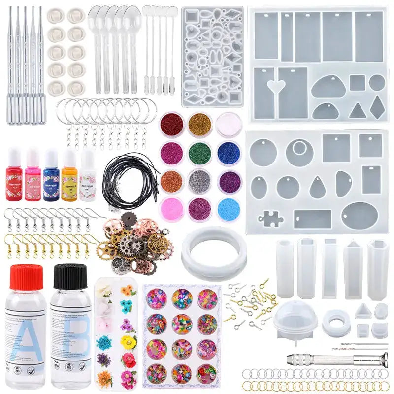 Epoxy Resin Molds Kit | Silicone Jewelry Making | Keychain Earring Diy