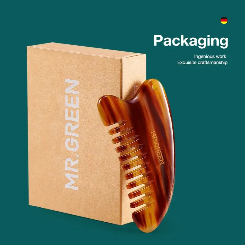 Ox Horn Guasa Comb | Facial Massage Tool | Body Pain Relief