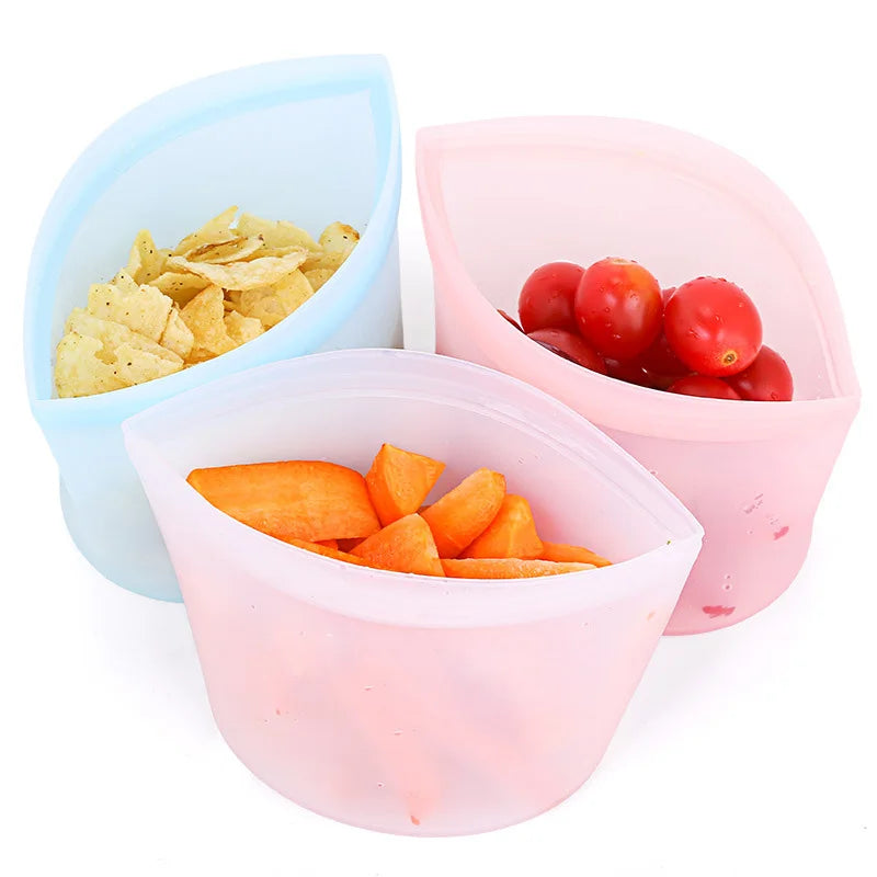 Silicone Food Zip Bag | Reusable | Leak-Proof | Various Sizes
