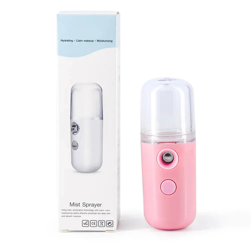 Rechargeable USB Facial Mist Sprayer | Nebulizer Humidifier | Portable Skin Steamer