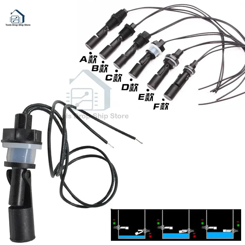 Horizontal Float Sensor Switch Side Mount Liquid Water Level Sensor Controller Automatic Water Pump switch Aquarium Tank Pool from PriceLows™
