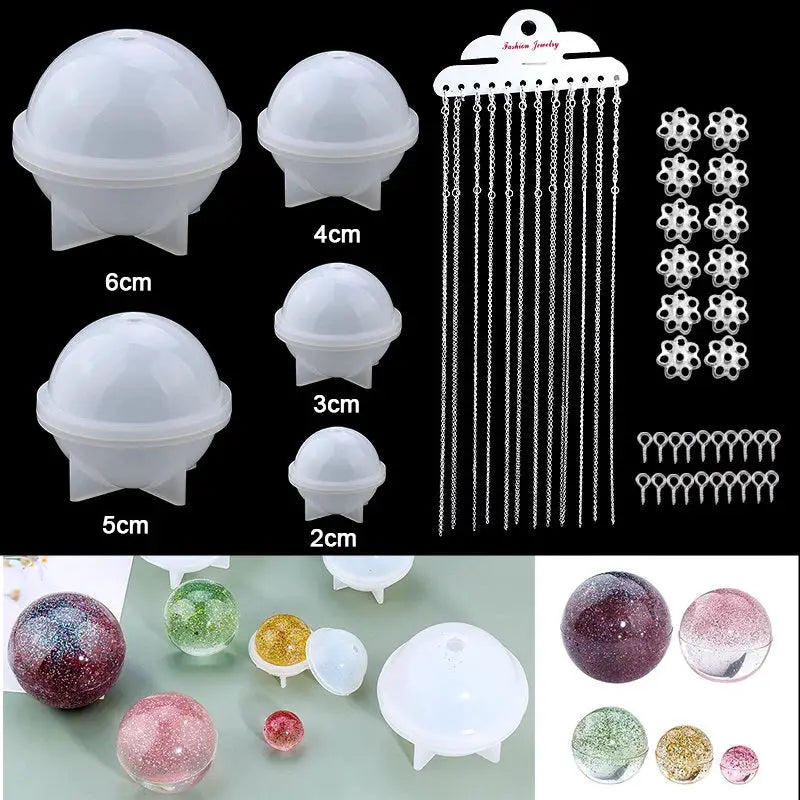 Resin Jewelry Making Kit | Dried Flowers Foil Earring Necklaces