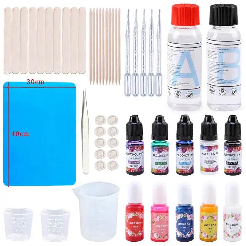 Epoxy Resin Molds Kit | Silicone Jewelry Making | Keychain Earring Diy