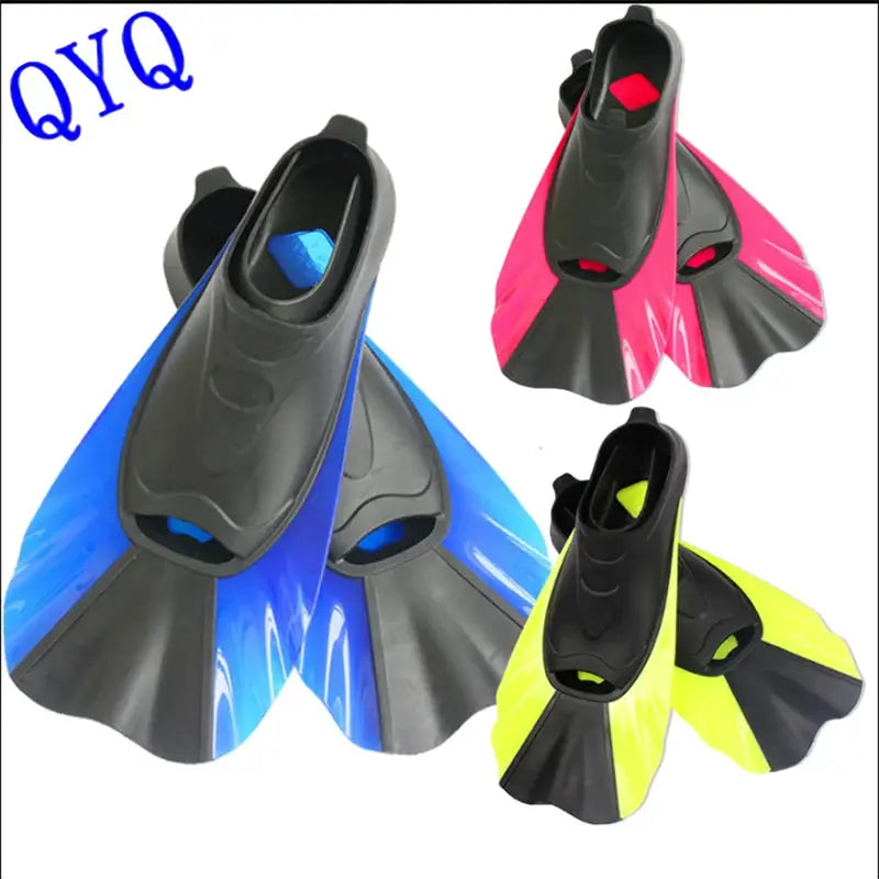 QYQ Silicone flippers for men, women and children frog shoes swimming snorkeling equipment from PriceLows™