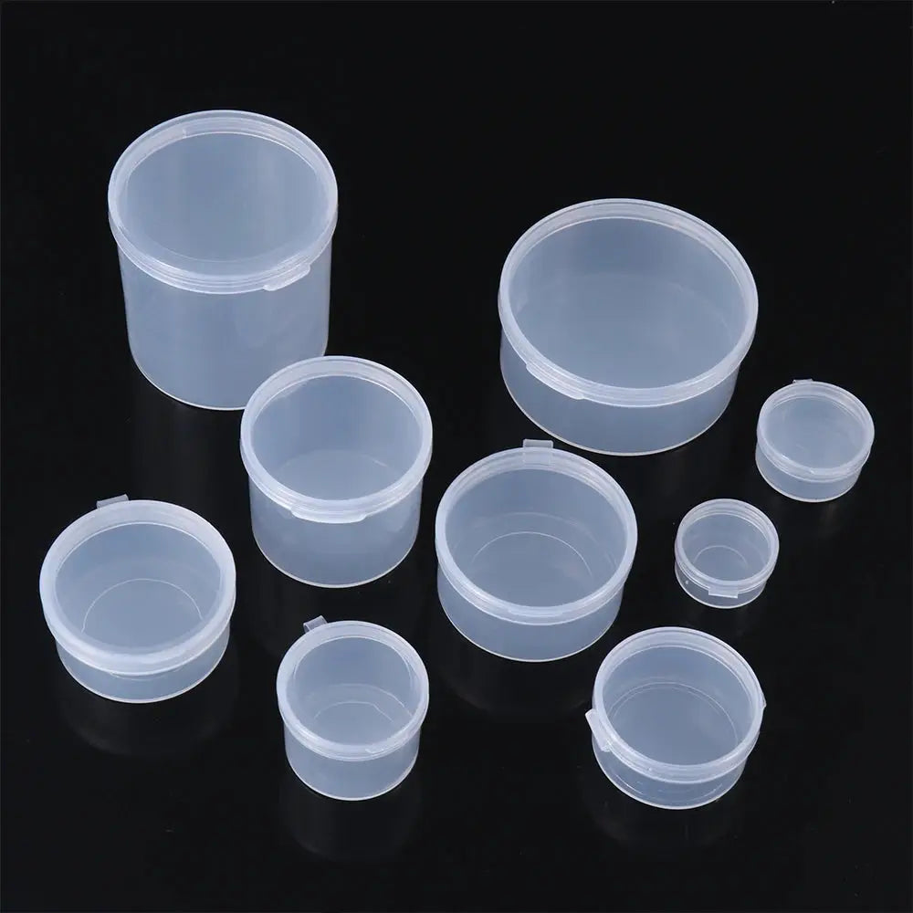 1PC Square/Round Transparent Plastic Storage Box Small Case Beads Earrings Jewelry Container Hardware Organizer Pill Chip Box from PriceLows™