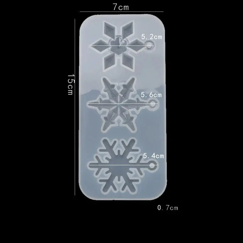 Silicone Mold | Snowflake Shape | UV Resin Compatible