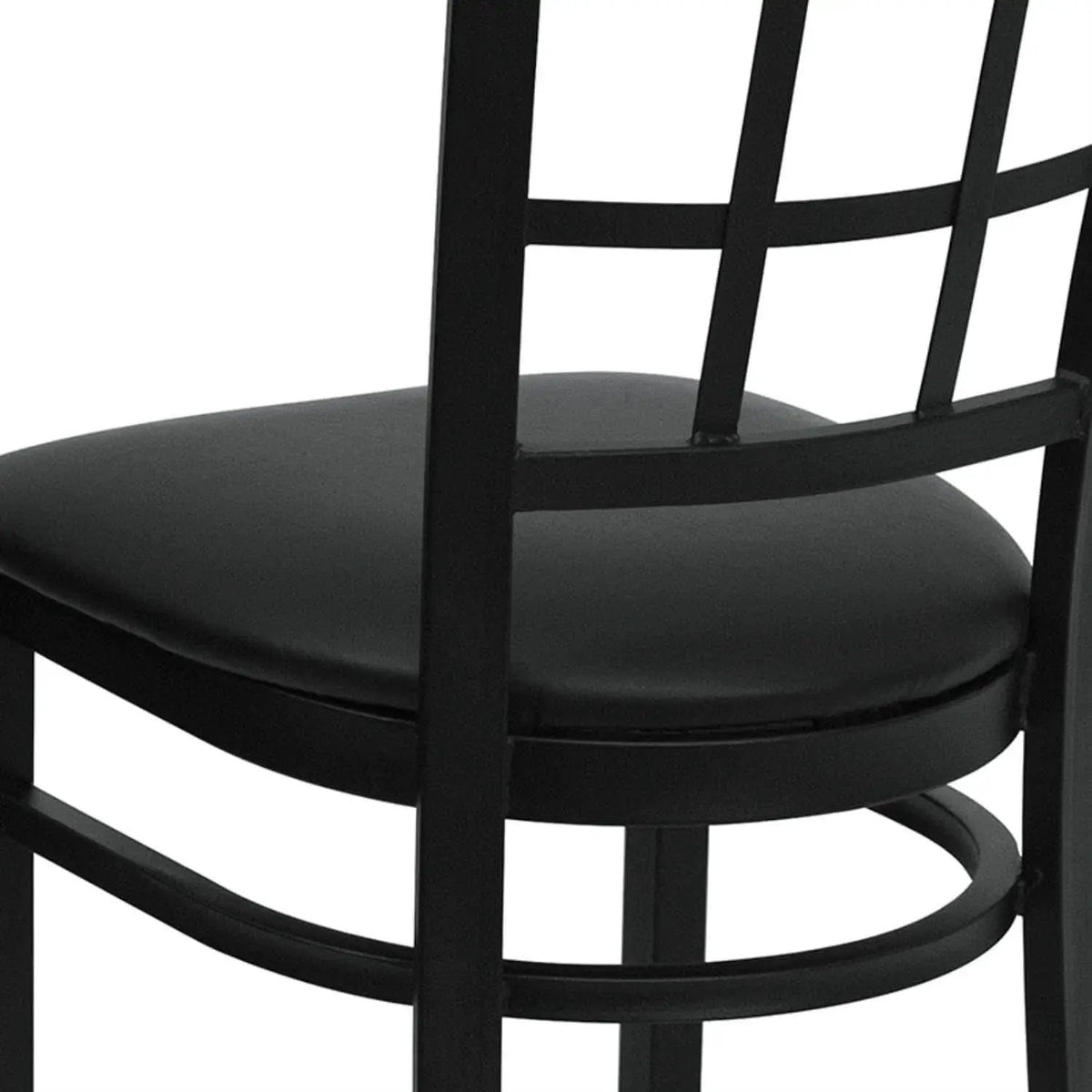 Hercules Series Window Back Restaurant Chair Black from PriceLows™