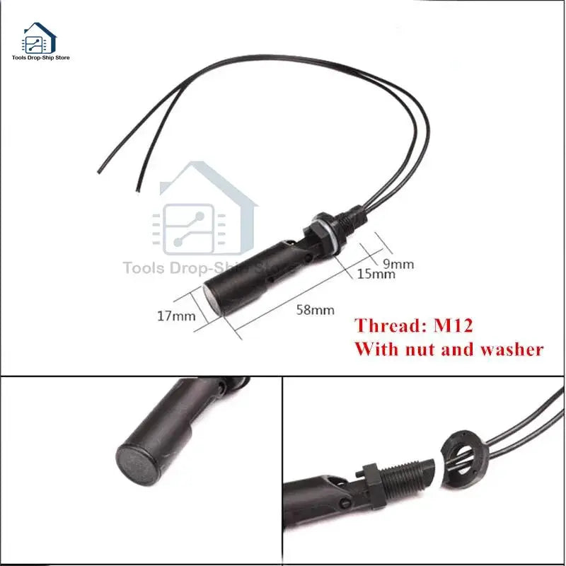 Horizontal Float Sensor Switch Side Mount Liquid Water Level Sensor Controller Automatic Water Pump switch Aquarium Tank Pool from PriceLows™