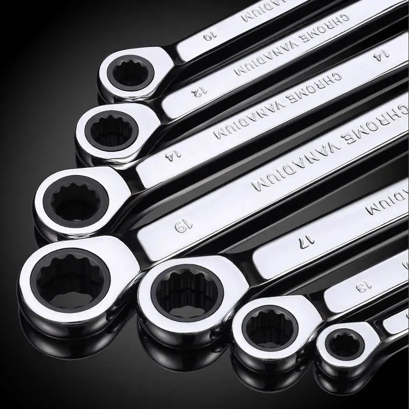 Key Ratchet Wrench Set 72 Tooth Gear Ring Torque Socket Wrench Set Metric Combination Ratchet Spanners Set Car Repair Tools from PriceLows™