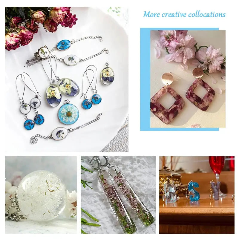Silicone Resin Jewelry Molds | Mixed Styles | UV Casting Tools | DIY Craft Set