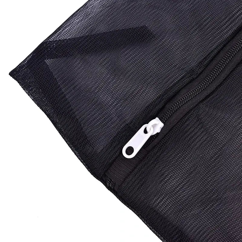 1PC Clothes Washing Machine Laundry Bag With Zipper Nylon Mesh Net Bra Washing Bag Black Wash Bags from PriceLows™