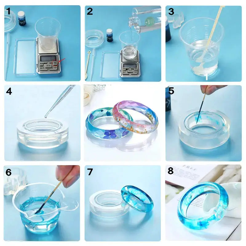 Silicone Resin Jewelry Molds | Mixed Styles | UV Casting Tools | DIY Craft Set