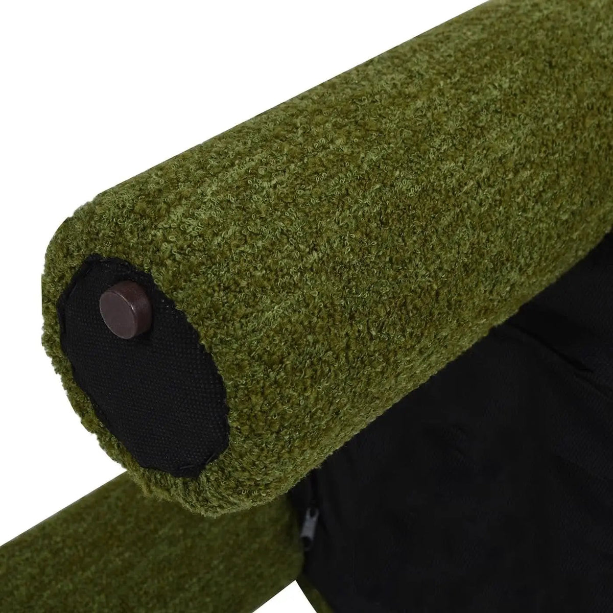 Hugo Twenty Point FiveInch Rounded Moss Green Ottoman from PriceLows™