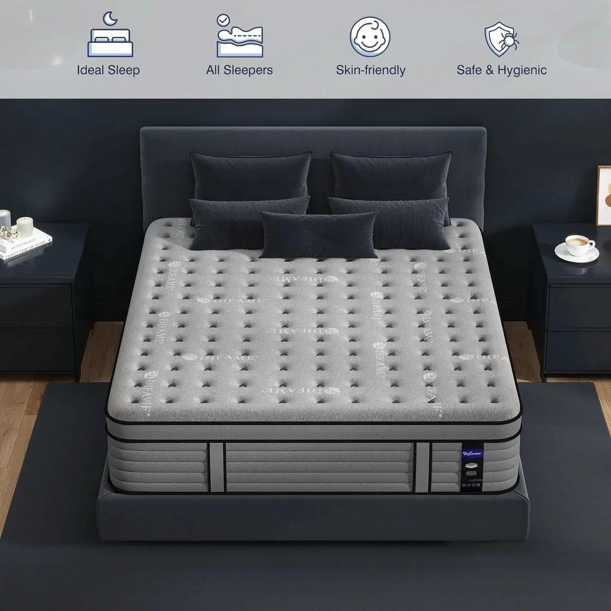 Queen Size Premium GelInfused Memory Foam Mattress from PriceLows™