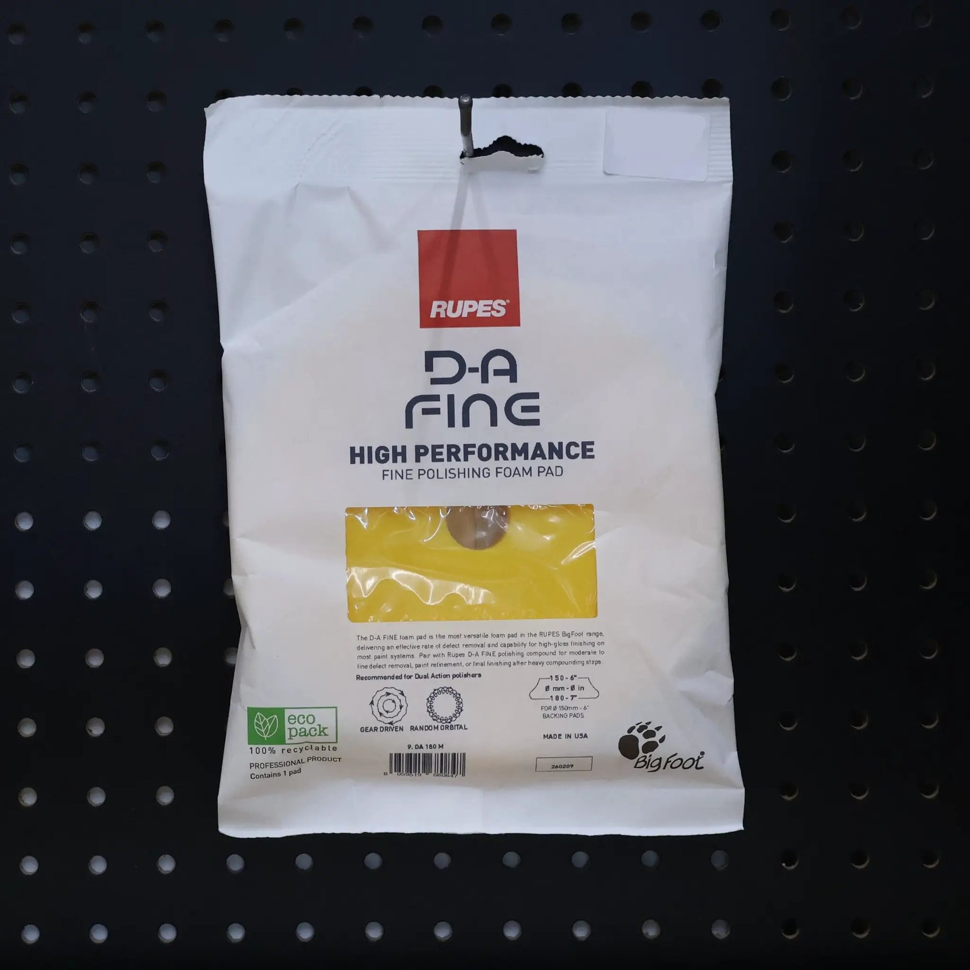 PAD, RUPES DA180M DA POLISH 7"YELW from PriceLows™