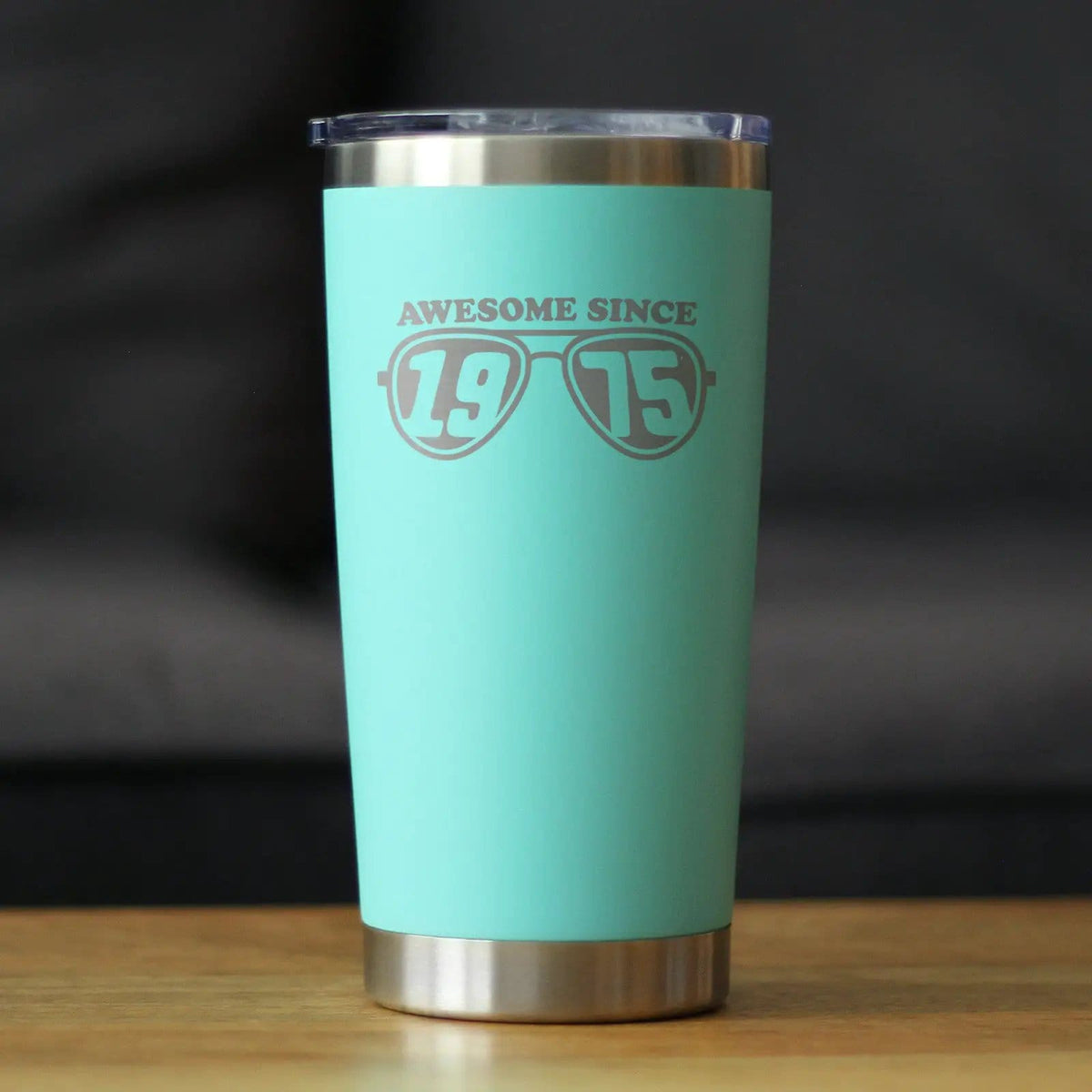 Insulated Coffee Tumbler | 20 oz Stainless Steel | Sliding Lid | Awesome Since 1975