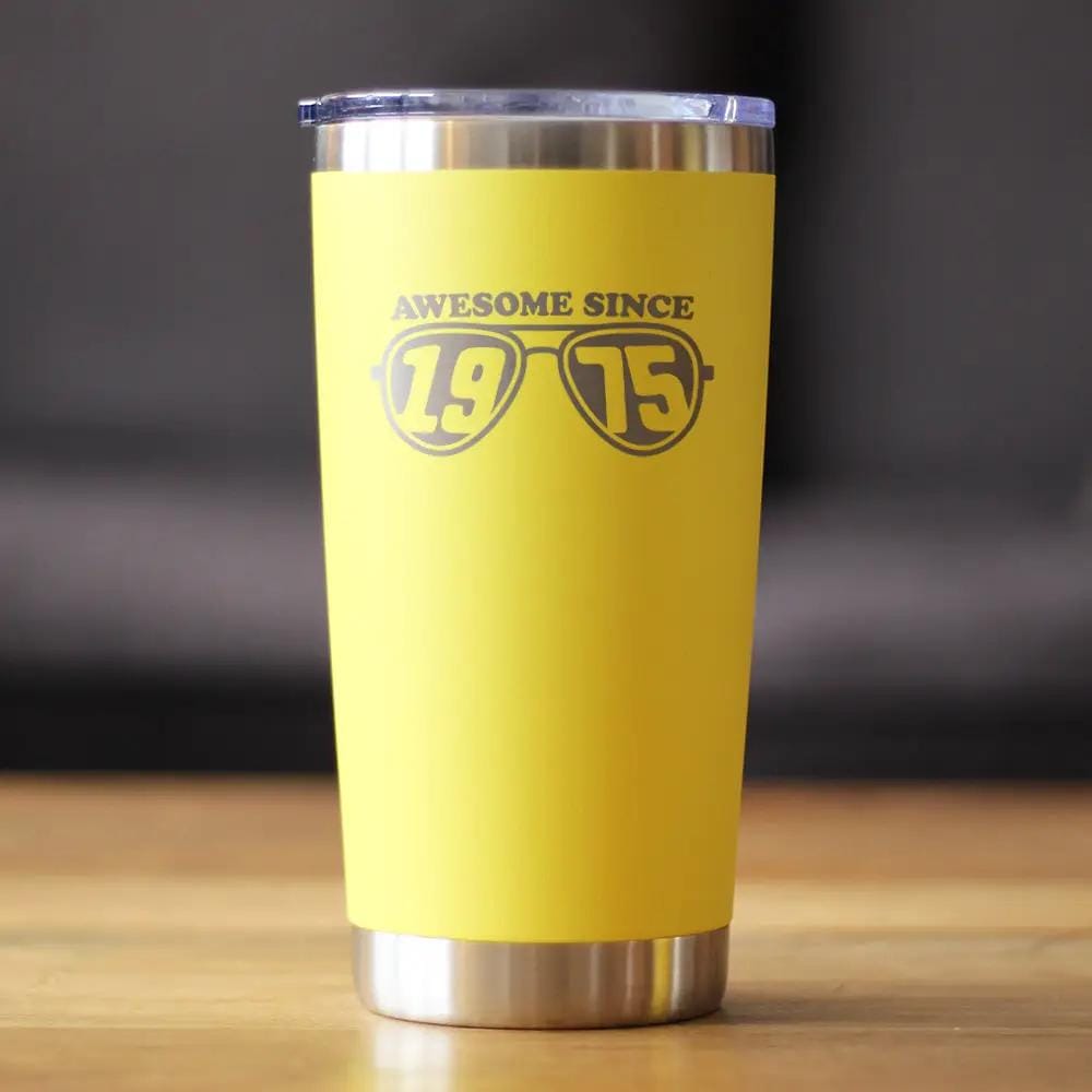 Insulated Coffee Tumbler | 20 oz Stainless Steel | Sliding Lid | Awesome Since 1975