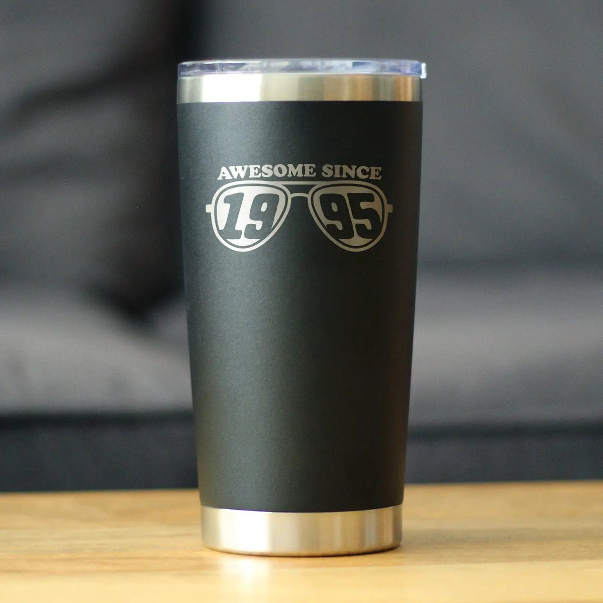 Awesome Since 1995 Coffee Tumbler | 20 Oz Double Wall Stainless Steel | Sliding Lid | 30th Birthday Gift Ideas